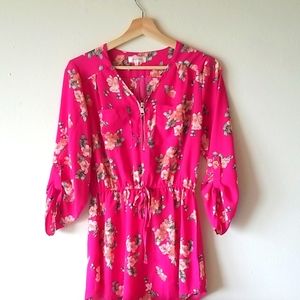 Womens floral tunic dress